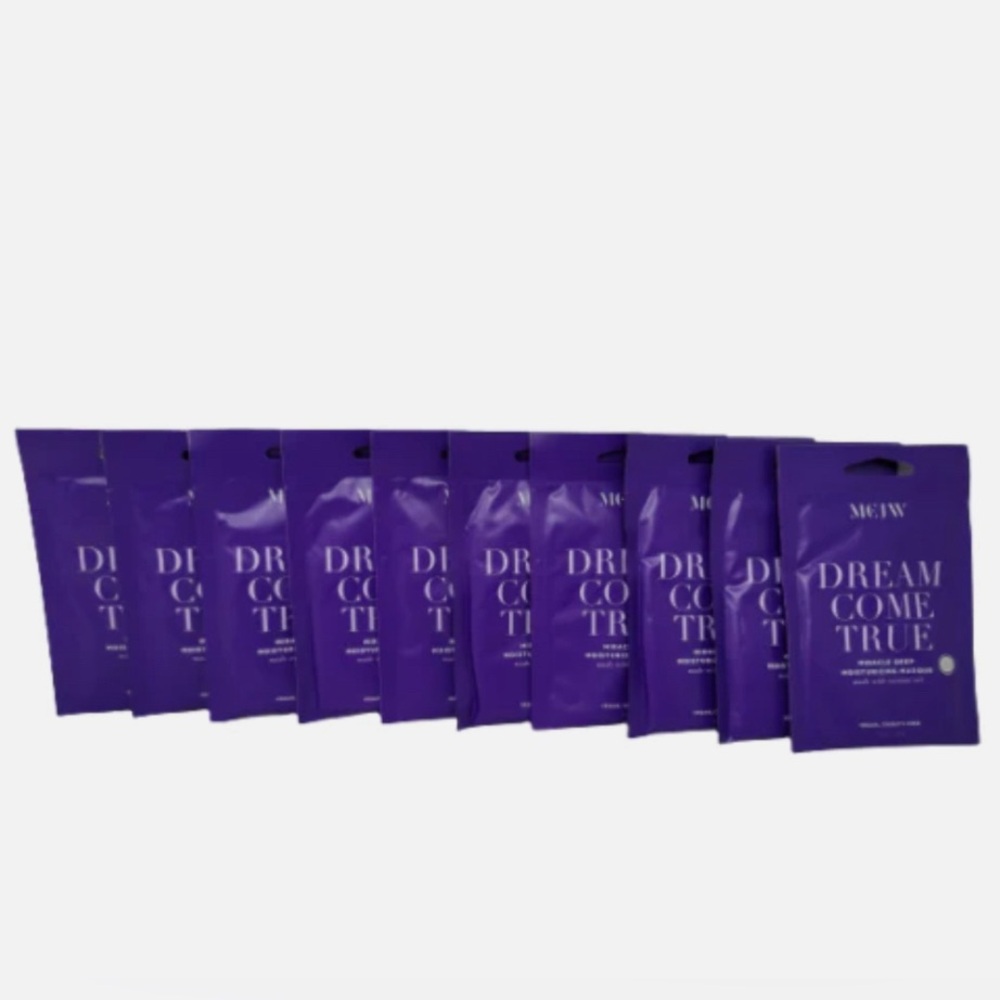 10 Treatments MEJW Dream Come True Deep Hair Moisturizing Mask w coconut oil